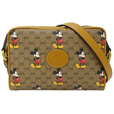 Gucci Disney X  Beige Canvas Shoulder Bag ()