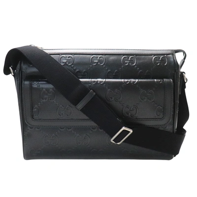 Gucci Gg Embossé Black Leather Shopper Bag ()