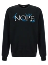 Undercover Nope Crew Neck Graphic Print Sweatshirt In Black