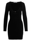 Alexander Wang T Black Twinset Hybrid Bikini Minidress In Black
