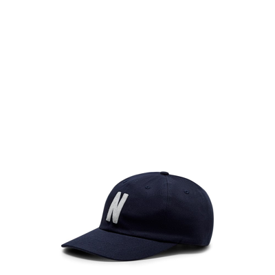 Norse Projects Felt &  Twill Sports Cap In Navy