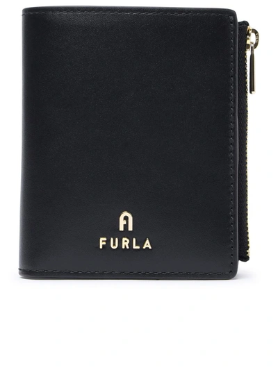 Furla 'camelia' Black Leather Wallet