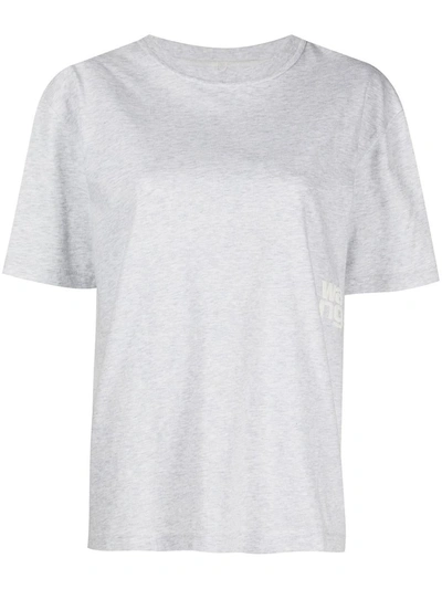 Alexander Wang Printed T-shirt In Grey