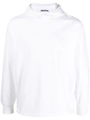 C.p. Company Logo-patch Long-sleeve Hoodie In White