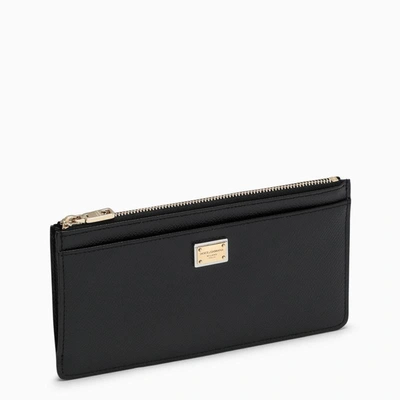 Dolce & Gabbana Dolce&gabbana Dauphine Zipped Card Holder In Black