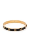 TORY BURCH GOLD-colourED STEEL BRACELET WITH LOGO WOMAN