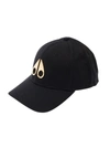MOOSE KNUCKLES BLACK BASEBALL CAP WITH LOGO DETAIL IN COTTON MAN