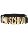 MOSCHINO MOSCHINO LOGO-PLAQUE BELT