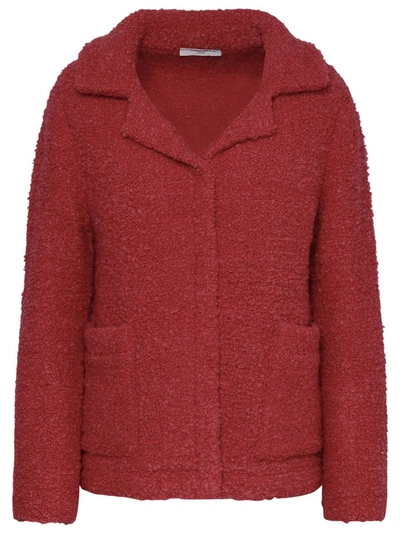 Charlott Rasp Wool Jacket In Red