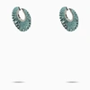 SO-LE STUDIO SO-LE STUDIO TURQUOISE METALLIC REVOLVE EARRINGS