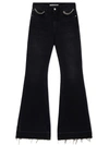 Stella Mccartney Falabella Flared Jeans In Black