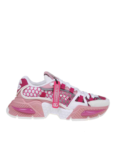 Dolce & Gabbana Sneakers Airmaster Aus Mesh In Pink