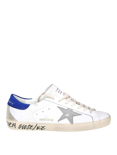 Golden Goose Super Star Sneakers In White Leather