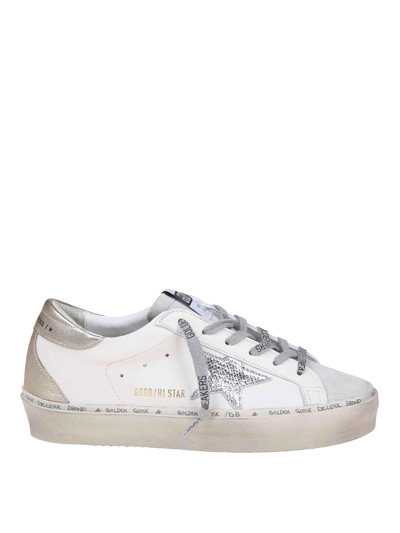 GOLDEN GOOSE LEATHER AND SUEDE SNEAKERS