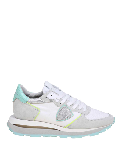 Philipp Plein Tropez Trainers In Suede And Nylon In White