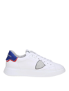 PHILIPPE MODEL TEMPLE LOW SNEAKERS IN LEATHER