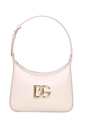 DOLCE & GABBANA 35 SHOULDER BAG IN LEATHER WITH DG LOGO