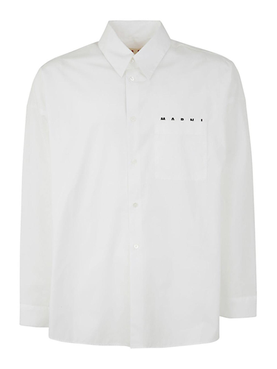 Marni Long Sleeves Shirt Clothing In White