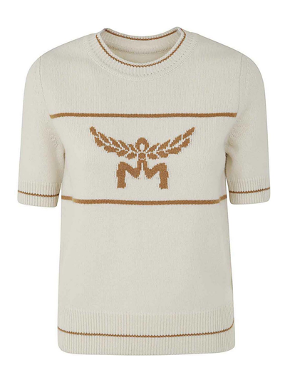 Mcm W Col Jumper Wi Clothing In White