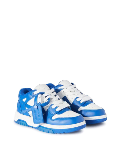 Off-white Boy's Out Of Office Leather Trainers, Toddler/kids In White