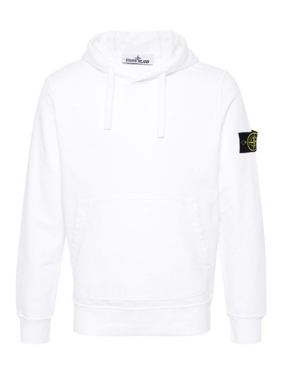 Stone Island Sweatshirt With Patch In White