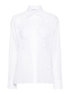 Ermanno Scervino Corded-lace Panelled Shirt In White