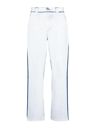 Maison Margiela Japanese Denim Straight-leg Jeans In White