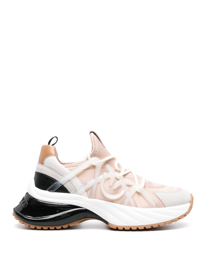 Pinko Sneakers Slip-on En Daim In White