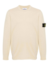 Stone Island Cotton Blend Sweater In Beige