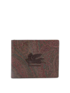Etro Pagaso-motif Printed Bi-fold Wallet In Brown