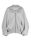 Attico Full-zip Hoodie In Grey
