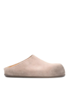 Marsèll Large Suede Round Toe Loafers In Grey
