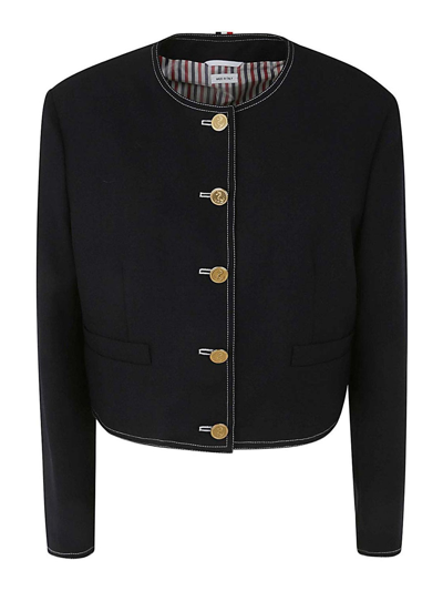 Thom Browne Cardigan In Blue