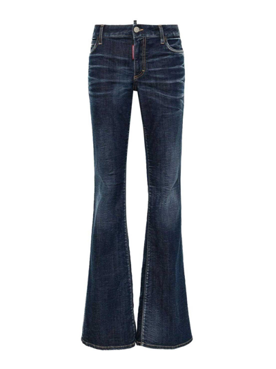 Dsquared2 Flared Jeans In Blue