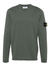 STONE ISLAND SWEATER WITH PATCH