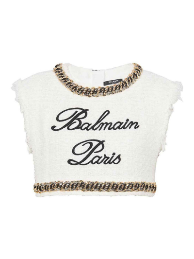 BALMAIN TWEED TOP