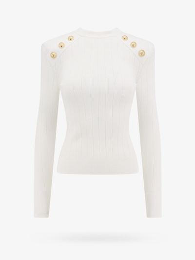 Balmain Cardigan  Woman Colour White