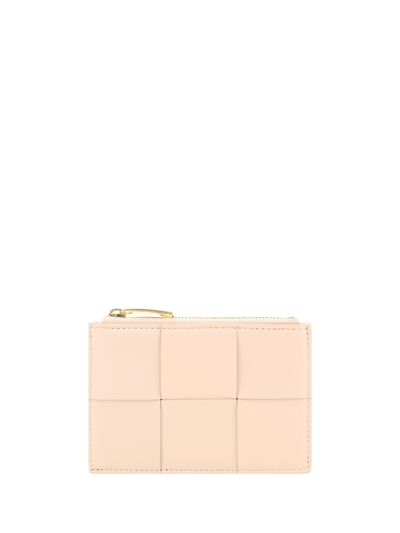 Bottega Veneta Card Holder In Pink