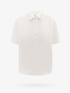 Brunello Cucinelli Cotton Polo Shirt In White