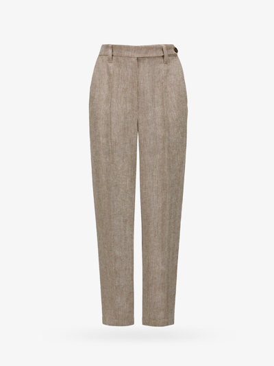 Brunello Cucinelli Woman Trouser Woman Brown Pants