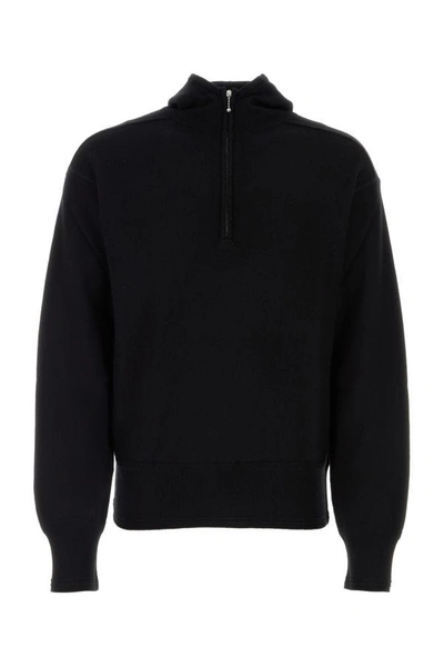 Burberry Wool Sweatshirt In Black