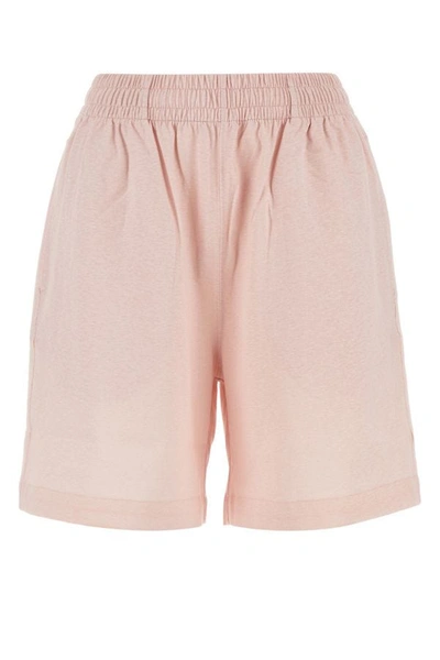 Burberry Woman Light Pink Cotton Shorts In Pastel