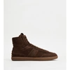 TOD'S TOD'S TABS SNEAKERS HIGH-TOP IN SUEDE