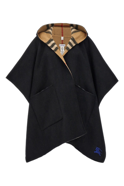 Burberry Cashmere Cape In Multicolor