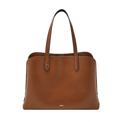 Fossil Women's Wren Polyurethane Tote In Brown