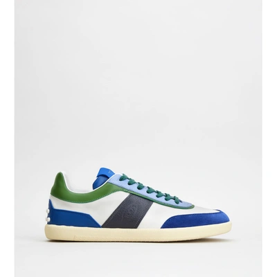 Tod's Tabs Sneakers In Leather In Multi