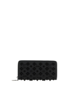 Christian Louboutin Panettone Wallet In Leather With Loubinthesky Spikes In Multicolor