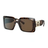 Versace Ve 4405 108/73 54mm Womens Rectangle Sunglasses In Brown