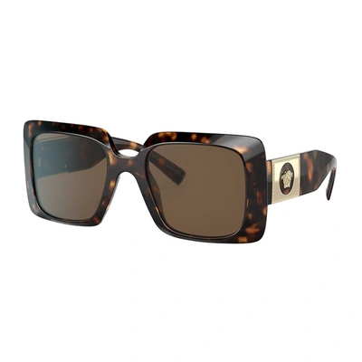 Versace Ve 4405 108/73 54mm Womens Rectangle Sunglasses In Havana