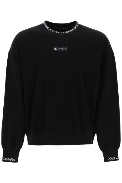 Dolce & Gabbana "oversized Sweatshirt With Men In Black